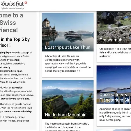 Swisshut Modern 5min West Station - Apart. Rugen 1 別荘 インターラーケン