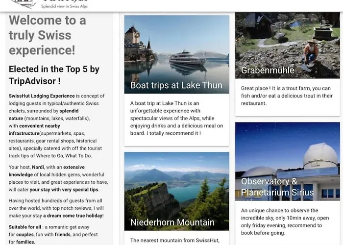 Swisshut Modern 5min West Station - Apart. Rugen 1 Holiday home Interlaken